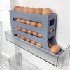Armazenamento de cozinha Roldição automática de rack de cesta de cesta de cesta de cesta de cesta de alimentos Caso 4 -camada de geladeira Organizador de geladeira
