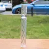 Glasrörsröktillbehör Tobak 104mm tråd Multi -färggradient Bong Water Pipes Dab Rig Bong