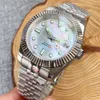 Zegarek tandorio 36 mm 39 mm rowkowana ramka mechaniczna męska mop pokrętła nh35 movt 904l szafirowy szklany zielony światło tył Q240426