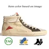 Dames heren Golden Goode handgemaakte mid-ball slide star designer schoenen Italië merk kalfsleer flits high-top trainers luxe suede bovenste zilveren plat platform sneakers