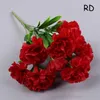 Decorative Flowers 10 Heads Artificial Carnation Home Decoration Multi Color Beauty Silk Fake Flower Especial For Wedding And Festival
