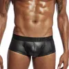Underpants Pinky Senson Men Boxer Bright Boxershort Gold Fucice Mutandine in pelle Performance Boxer Calsones Homme S04bo