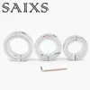 NXY Cockrings Penis Keuschheits -Hodensack Anhängerkugel Streck Einziehbares Schloss Hahn Ring Verzögerung Sexspielzeug für Männer 38 mm 44 mm 50 mm für Wahl 240427