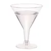 Wine Glasses 6Pcs 200ml Clear Plastic Martini Disposable Whiskey Cups Cocktail For Party Bars