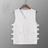 Men's Tank Tops Vintage Vest Men Cotton Linen Shirt Summer Top Tang Suit Traditional Chinese Clothing Sleeveless Open Cardigan