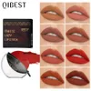 QI Lipshaped Lipstick Makeup Lazy Velvet Matte Moisturizing Lip Gloss Waterproof Nonstick Cup Long Lasting 240425