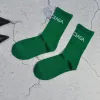 2024 Designer Farbbrief Socken Mode Neuheit Harajuku Beschriftung Socken Männer Frauen Baumwoll Skateboard Street Freizeitsocke
