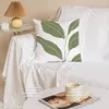 Cubierta de almohada 2pcs 45x45 planta verde impresas cubiertas simples decorativas para el hogar para el sofá casa de estilo moderno diario cuadrado