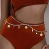 Gürtel Taillenkette Hosen mehrschichtiger sexy Metallic Star für Party/Club -Bankett Kostüm Schmuck Belt Dropship