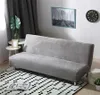 Tecido de pelúcia de sofá -cama sem braço tampa de capa dobrável de cano de tampas mais grossas do banco mais grosso