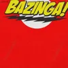 Męskie koszulki Big Bang Theory Bazinga T-shirt męskie 100% bawełniany przystojny t-shirt Sheldon Cooper Geek Tbbt T-shirt Top Herch Giftxw