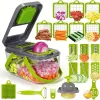 Tools 1pc Vegetable Chopper Onion Chopper Dicer, 12 Blades Veggie Chopper with Container, Vegetable Cutter Vegetable Spiralizer Vegeta