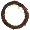 Dekorativa blommor Jul Vine Wreath Garland Diy Supply Rustic Wedding Decor Accessory Floral Wreaths Fract Door Xmas Rattan Ring Frame