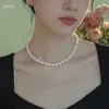 Семейство Ши Жемчужное ожерелье для женщин Универсальное высокий уровень