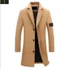 stone jacket island Men's Trench Coat New Luxury Brand Hot Selling Fashion Designer High Quality Classic Men's Long Trench Coat Loose Jacket Windproof Coat k7