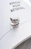 S1015 bijoux de mode S925 Anneau de stiver sterling chat vintage plume ouverte Ring 3835786