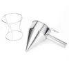 Moulds 600/1200ML Oil Bucket with Holder Stainless Steel Funnel Dispenser Cupcake Pancake Batter Octopus Ball Kitchen Baking Tool