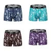 Sous-pants 4pcs boxers shorts hommes sous-vêtements sexy boxer masculin motif conçoit la mode de culotte des hommes respirante