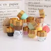 Molds 50 stand verdikt muffin cupcake voering gouden cake wrappers bakken kopje lade cake papierbekers gebakgereedschap feestbenodigdheden