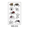 Tattoo Transfer Halloween Temporary Tattoo Sticker Black Spider Web Face Body Art Sticker Simulation Cobwebs Waterproof Tattoo Stickers 2021 240427