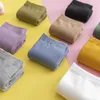Skarpetki solidne stałe palce bawełniane Sock Sock Simple wygodne japońskie japońskie harajukusowe tabice wysokiej jakości