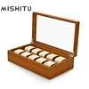 Mishitu Solid Wood Jewelry Box dla zegarków Bransoletki Premium Storage Organizator 342094 CM Dostosowywanie 240412