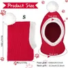 Hondenkleding voor kat kerstmuts Warm Winter Cap Holiday Clothing Accessoires Cats en