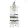 Eşarplar 5 Renk Mesih Yahudi Tallit Dua Şal Talit Talis çantası Hıristiyan püsküllü eşarp Arapça Kadınlar Men8410720