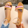 Casual Shoes Women's Summer Fashion Color Matching Flat Non-slip Sandals For Women Outdoor Comfortable Shopping Holiday Beach Flip-flops