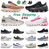 Chaussures de livraison gratuites nuage pour hommes chaussures de course pour femmes nuages monstres nova Surfer Vista Swift 3 x 5 coureur rose chaud et chaussure de tennis noir blanc Famous Sneaker Trainer