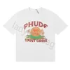 Rhud -Shirt Kurzärmelde Designer Herrenhemden Rhud Shorts Frauen Jogginghose Hight Quality Hemd Kleidung Sommer Luxus Baumwollbrief Drucktife Strandstil T -Shirts