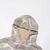 Женские свитера Alidi SC 2024 Случайный свитер с капюшоном для серебряного золота.