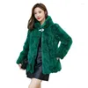 Women's Fur Fashion Imported Rex Coat Autumn And Winter 2024 Real One Loose Casual Young Warm Female Tid