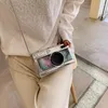 Avondtassen gepersonaliseerd mode vintage camera ontwerp unieke vorm koppeling schoudertas dames casual mini transparante messenger portemonnee