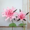 Dekoratif çiçekler pe köpük manolya çiçek başı çift yaprakları düğün parti pencere arka plan dekorasyon çekim sahne simülasyon