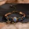 Beaded Mori Girl Handmased Ceramic Bead Armband DIY Artware Retro Jewelry Wholesale Womens #EY420