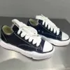 Maison Mihara Yasuhiro Sole Canvas Shoes Män kvinnor tå mössa svarta mmy skor