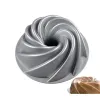 Moules épaissis 10 pouces Swirl Rose Heart Heart Aluminium Cake Moule de gâteau antiadtes