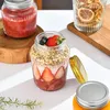 Opslagflessen 6 Pack Glass Mason Jars Canning 13oz Jelly With Food Grade Safe Metal Deksels Honey Wedding Gunsten Dousen Diy Spice