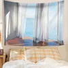 Audio Ins Roadside Finestra Sfondo semplice decorazione per camera da letto moderna Decorazione murale Decorazione Tapestri in tessuto Poster personalizzazione