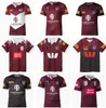 New Qld 2023 2024 Queensland Maroons Rugby Jerseys State of Origin Indigneous Training Rugby Shirt Anpassad namn och nummer