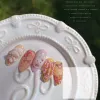 Sanat 1pc Tavşan Çilek 3D Akrilik Tırnak Kalıp Tırnak Sanat Süslemeleri Tırnaklar Diy Silikon Tırnak Damgalama Plakaları Tırnaklar Ürünleri Çivi