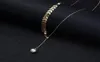 1 st nytt modeguldlegering imitation pärla vete örat justerbar choker halsband elegant smyckespresent för kvinnor y03096856373
