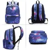 Backpack Galaxy School College Laptop USB Carica Porta per adolescenti per ragazzi Bags Star Universe Space Bookbags