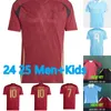Belgien Fußballhemd 24 25 National Fußballtrikotteam De Bruyne Lukaku Trossard 2025 Männer Kids Kit Set Home Away Away Away Tielemans Bakayoko Carrasco