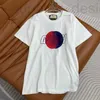 Kvinnors T-shirtdesigner 2024 Spring Festival New Hollow Letter Print mångsidig casual rund hals Kort ärm T-shirt R1MB