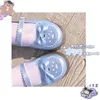 Casual Shoes Luxury Lovely Feminine Lolita Round Head Sweet Student Big Uniform JK Low Heel Bow Buckle Kawaii Anime Women's