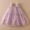 Vestidos de menina garotas de criança doce vestido de princesa 1-5 anos sem mangas 3d Butterfly Tulle Dress Summer Children Roupas Casual Vestidos