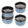 Copos de vinho 4pcs conjunto de saquê japonês Crafts de xícaras de cerâmica para restaurante