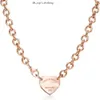 Desginer Tiffanyjewelry Home Seiko Hoge kwaliteit OT Love ketting serie met diamanten hart modeketen populair op internet Tiffanybead ketting 201